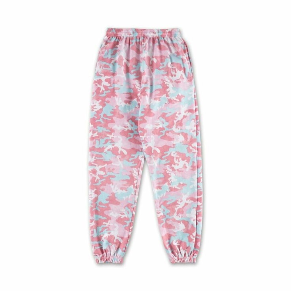 Pink and Blue Camouflage Joggers - KYLIE